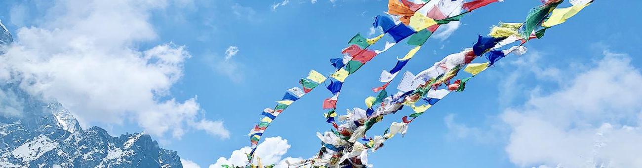 Flags at the Everest Memorial